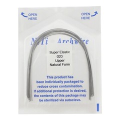 100pc Dental Orthodontic Arch Wires Niti Rectangular Round Natural 1622 012 016