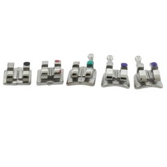 Dental Orthodontic Bracket Braces Metal MIM Mini Roth MBT 022 018 345 Hooks 5-5