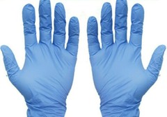 Box of 100 Nitrile Exam Gloves Large Powder Free Emerald Rubber Non-Latex6651/52