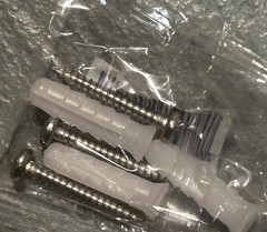 3 ++ Pounds Of Stainless Steel Screws and Plastic Wall Anchors