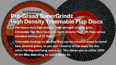 SuperGrindz Bevel Type 29 High-Density Zirconia Trimmable Flap Discs