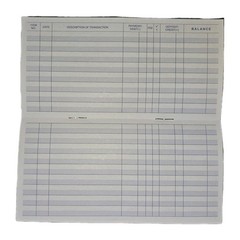 1 (One) CHECKBOOK TRANSACTION REGISTER