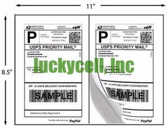 Label 200 Adhesive Paypal Ebay Shipping Labels UPS USPS 2 Per Sheet 8.5 X 5.5