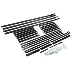 4 Pack Black Cargo Shipping Container Shelving Shelf Brackets Universal Fitment