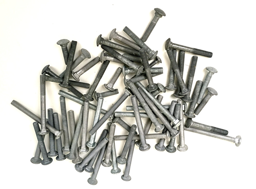 3/8″ Galvanized Carriage Bolts Various Lengths Bulk Lot 6+ Pounds