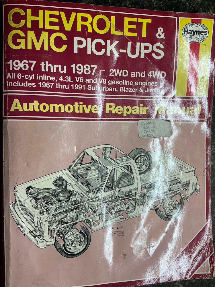 Chevrolet & GMC Pick Ups 1967-1987 Automotive Repair Manual 2WD & 4WD