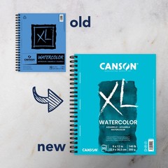 Canson XL Watercolor Pad, 140lb, Wire Bound, 36 Sheets, 9 by 12 Inches 9×12