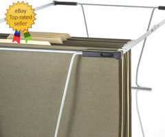 Universal Hanging File Frame, Letter and Legal Size, Rails 24 to 27, Steel 1 Set