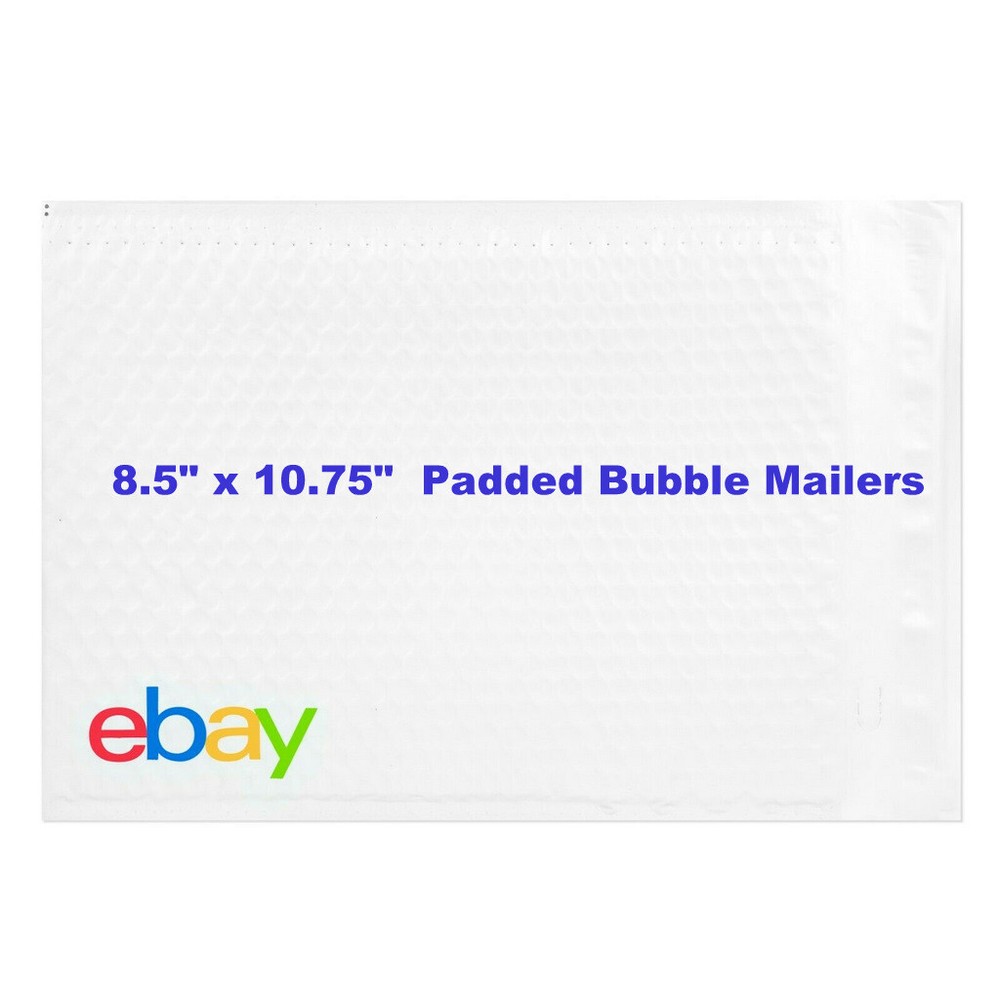 eBay Branded Shipping Supplies Padded Bubble Poly Mailers Envelopes 8.5″ x 10.75