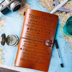 Gifts for Wife, Wife Gifts Leather Journal, Anniversary Birthday Mothers Day …