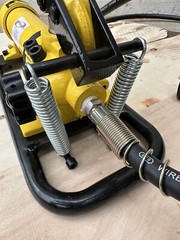 10000psi Manual Hydraulic Foot Pump W/ 6ft RubberHose 3/8” Quick Coupler