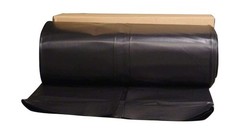 Poly-America (20’x100′) Husky Contractor’s Choice Black Plastic Sheeting 10 M…