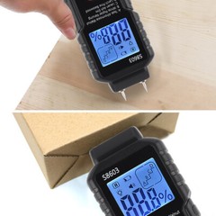 Handheld Digital LCD Wood Moisture Meter Tester for Firewood Paper Cardboard