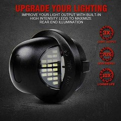 2 pcs License Plate Light Led Lamp Assembly Suitable for Ford F150 F250 F350