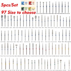 100pcs SANDENT Dent Diamond Burs For High Speed Handpiece Friction Grip 1.60mm
