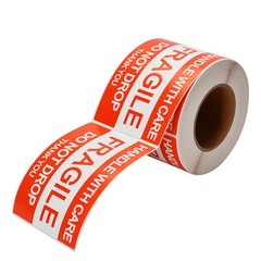 20 Rolls 3 x 5 Fragile Stickers Handle with Care Thanks 500/Roll Shipping Labels