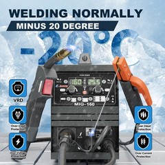 160A MIG Welder 110V/220V 6in1 Stick Gas/Gasless Flux Core Lift TIG US