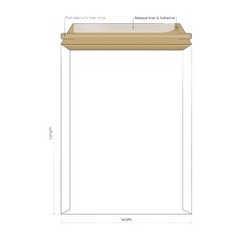 100 – 6×8 White Rigid Stay Flats Self-Seal Cardboard Envelope Mailers 6″x8″