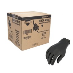 2000 Pieces Finger Textured Black Nitrile Powder Free Gloves XSmall 5 Mil