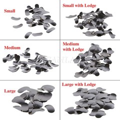 100 Pcs Dental Sectional Contoured Metal Matrices Refill Matrix Band Ledge 35um
