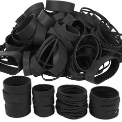 Rubber Bands Assorted Sizes Black Elastic Bands Tactical rubber band for Offi…