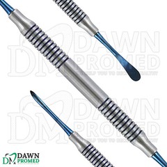 Dental Periosteal Elevator Molt # 9 Blue Titanium Coated Double Ended German Gr