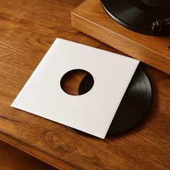 50 – Pack White Paper Vinyl 45 RPM Record Inner Sleeves 7-Inch LP Album