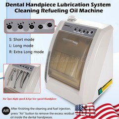 Dental Handpiece Cleaning & Lubricating Machine High Low Speed Lubricating Oil