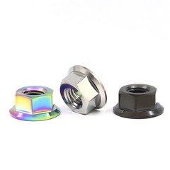 Titanium Nut Flange Hex Nuts for Bike Motorcycle Car M5 M6 M8 M10 M12 M14 M16