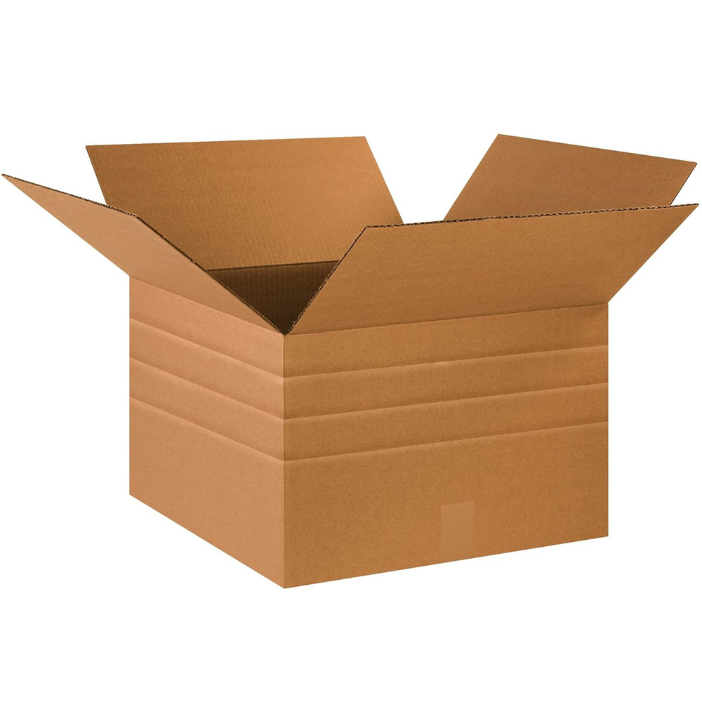 TLMD181812 Multi-Depth Corrugated Boxes, 18″ X 18″ X 12″, Kraft (Pack of 20)