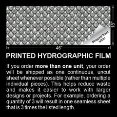Silver Dragon Scales – 16″ x 48″ Hydrographic Film Hydro Dipping