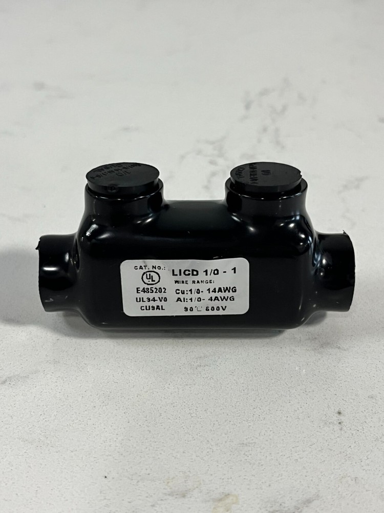 Insulated In-Line Multi-Cable connector – 2 port – 1/0-14 wire range