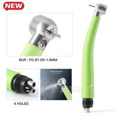 Plastic Dental LED Integrate E-generator High Speed Handpiece 3 Way Spray 4Holes