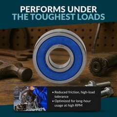(20) 608-2RS Premium Rubber Seal Chrome Ball Bearing 8x22x7 Skateboard 608rs