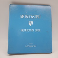 Vintage Metalcasting Instructors Guide AFS Training & Research Institute 1967
