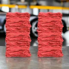 2500 Pieces Red Shop Towels Large 15×14 Cleaning Rags, Fast Free Shipping