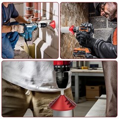 2-in-1 PVC Pipe Chamfer & Deburr Tool Manual Pipe Reamer 0.92–3.89″OD CPVC Pipe