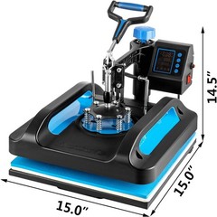 15″x15″ 5 in 1 Heat Press Machine T-Shirt Sublimation Printing with 30OZ Tumbler