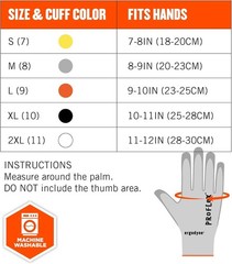 unisex adult Cut-resistant – A3, 13g ANSI A3 PU Coated CR Gloves, Gray, Large