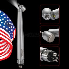 ASkeadnt Dental 45° LED High Speed Handpiece E-generator Push Button 4H
