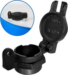 2 Inch Flip Top Vented Locking Fill Cap,Diesel Fuel Tank Cap Use for Diesel Tran