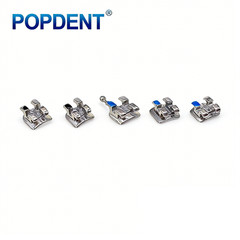 POPDENT Dental Orthodontic Metal Brackets MIM MBT/ROTH 022/018 345H Monoblock