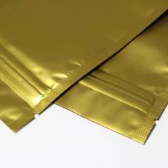 100 Gold Aluminum Foil Resealable Gusset Bag Pouches w/ a Variety of Sizes