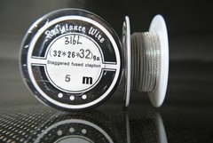 Premium Resistance Wire 316L Stainless Steel Staggered Fused Clapton 15ft (5m)