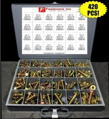 3/8-16 Grade 8 Flange Frame Bolt Yellow Zinc Plated (All Sizes & Qty’s) 3/8″