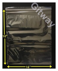 16″ x 18″ Reclosable Resealable Zip Top Lock Clear Plastic FDA Bags 2ML