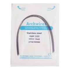 Dental Orthodontic Stainless Steel Round Arch Wire Ovoid Form 10pcs/pack