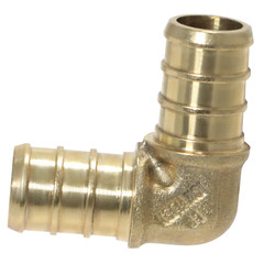25 PIECES 1/2″ PEX ELBOW – BRASS CRIMP FITTINGS (LEAD-FREE)