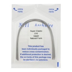 10-100x Dental Ortho Arch Wire Niti Super Elastic Round Rectangular Natural Form