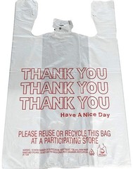 T shirt plastic bags/Disposable plastic bags with handles 1/6 barrel 50 bags